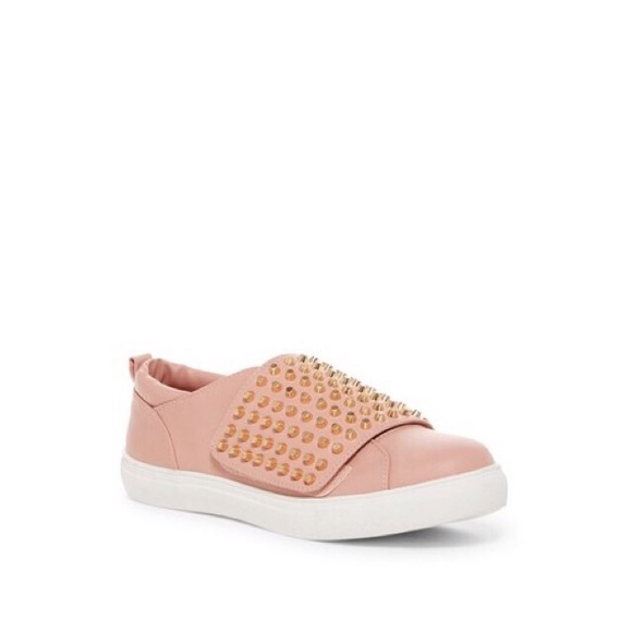 Liliana Dusty Pink Stud Sneakers - Picture 8 of 8